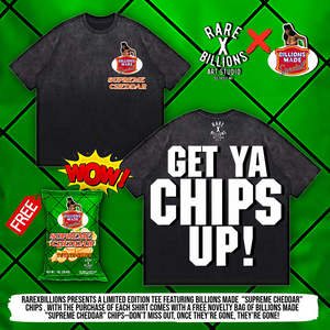 🚨 RAREXBILLIONS X BILLIONS MADE “SUPREME CHEDDAR” TEE🚨