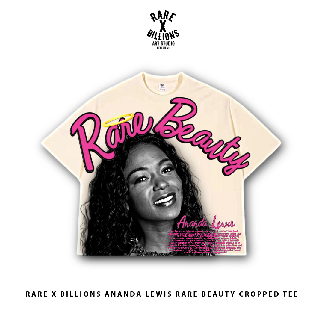 🚨RAREXBILLIONS ANANDA LEWIS RARE BEAUTY CROPPED TEE🚨