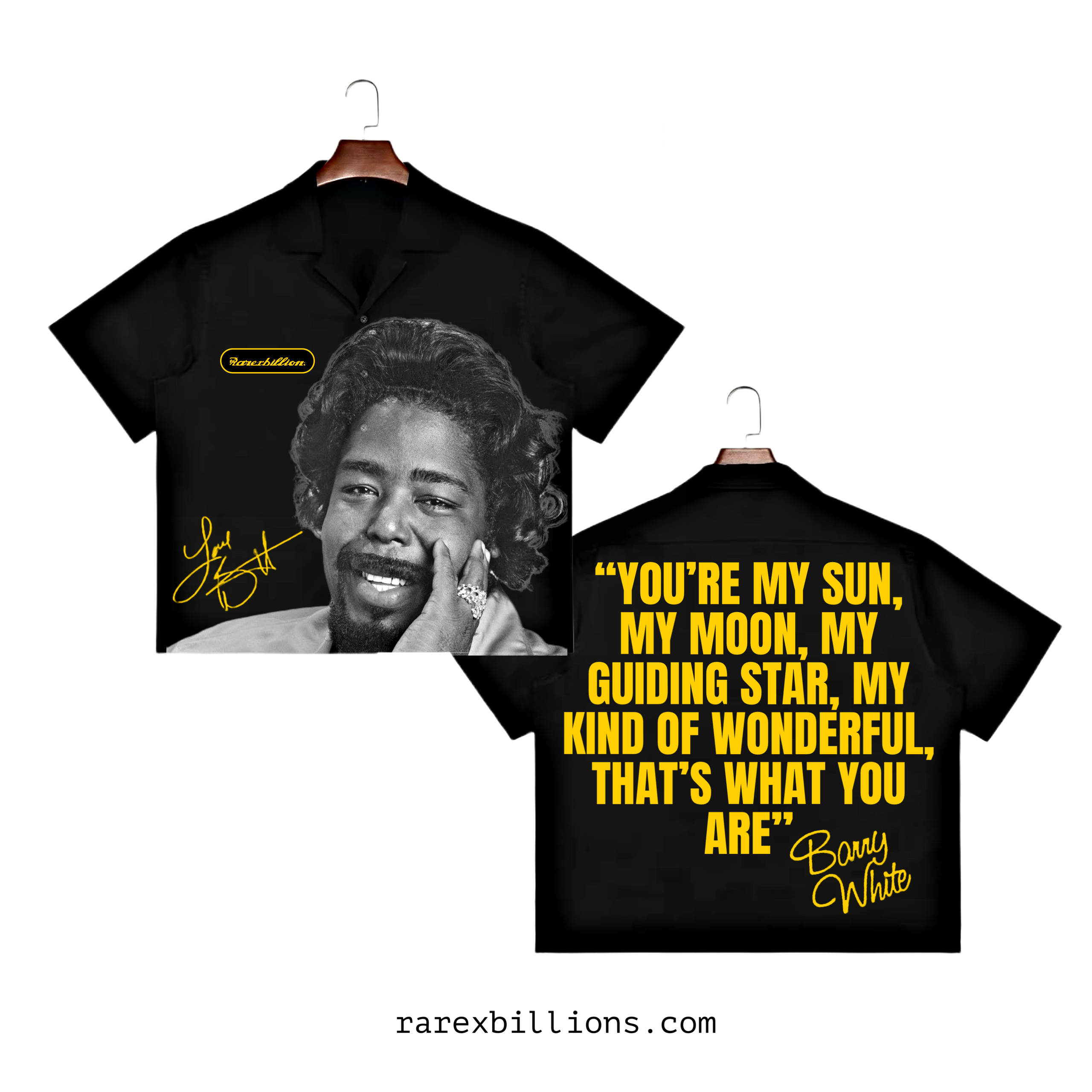 🚨RAREXBILLIONS BARRY WHITE BUTTON UP SHIRT🚨