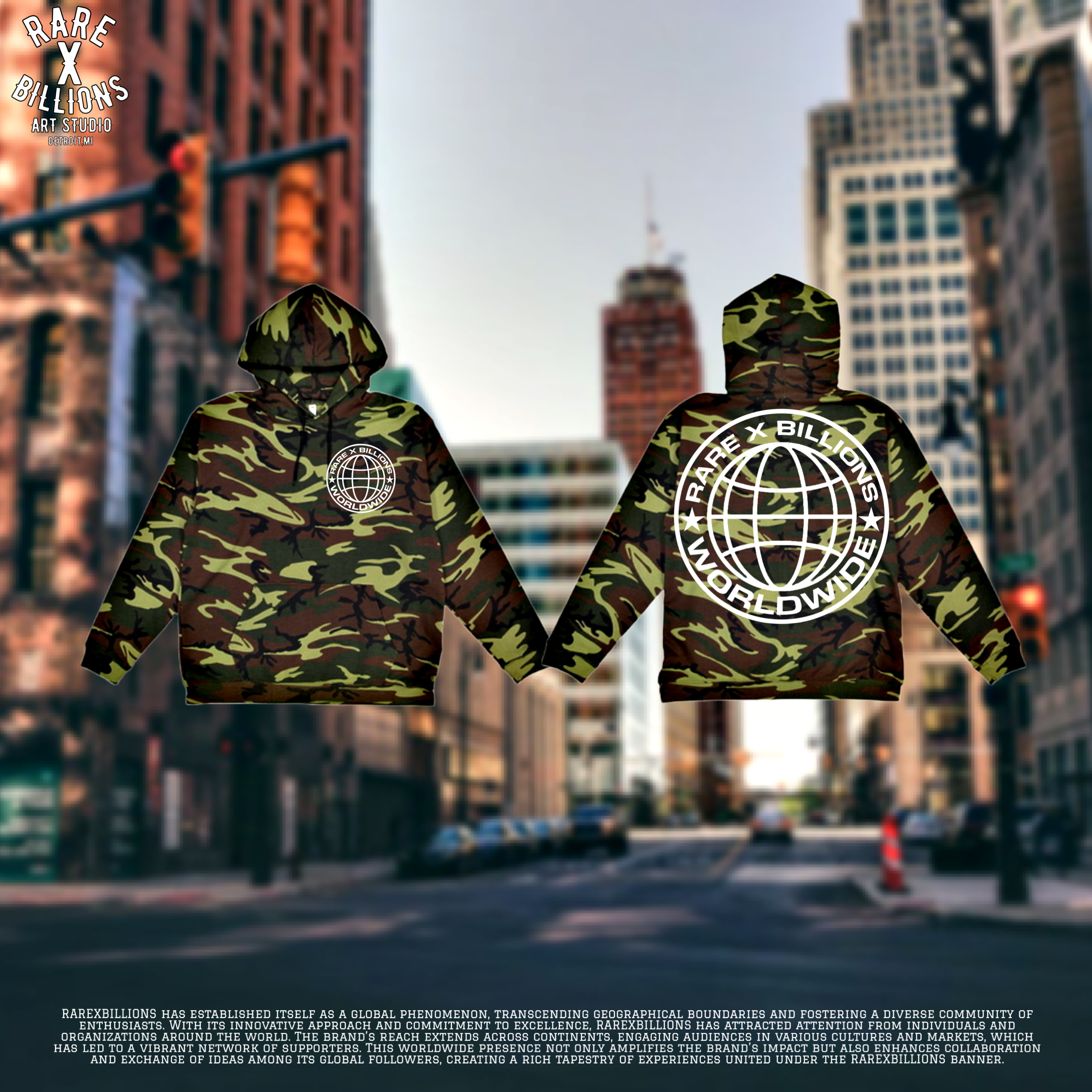 RAREXBILLIONS 🌎 WORLDWIDE HOODIE