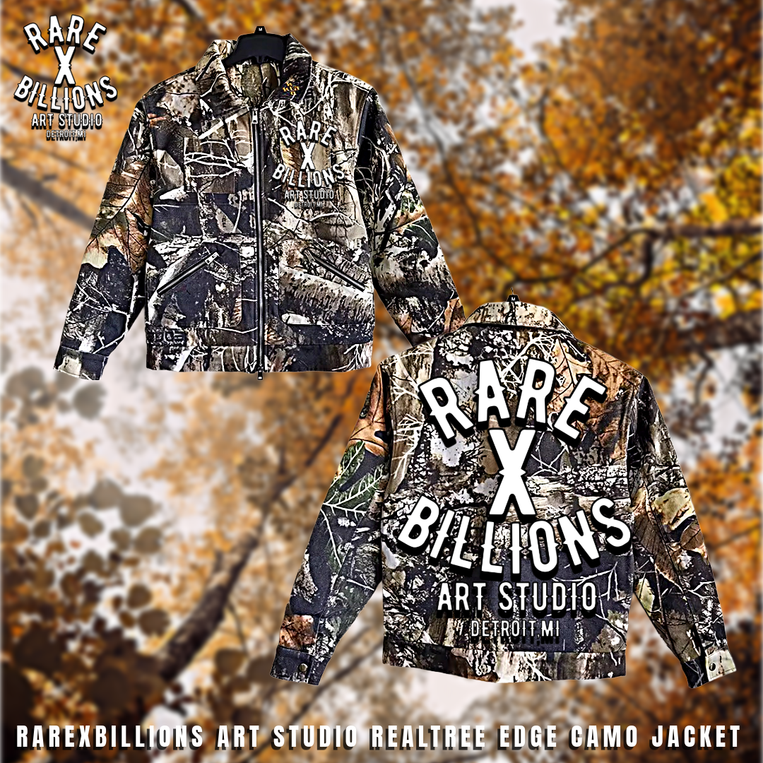 RAREXBILLIONS ART STUDIO REALTREE EDGE CAMO JACKET