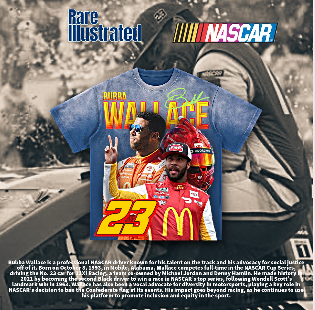 🚨RARE ILLUSTRATED BUBBA WALLACE TEE🚨