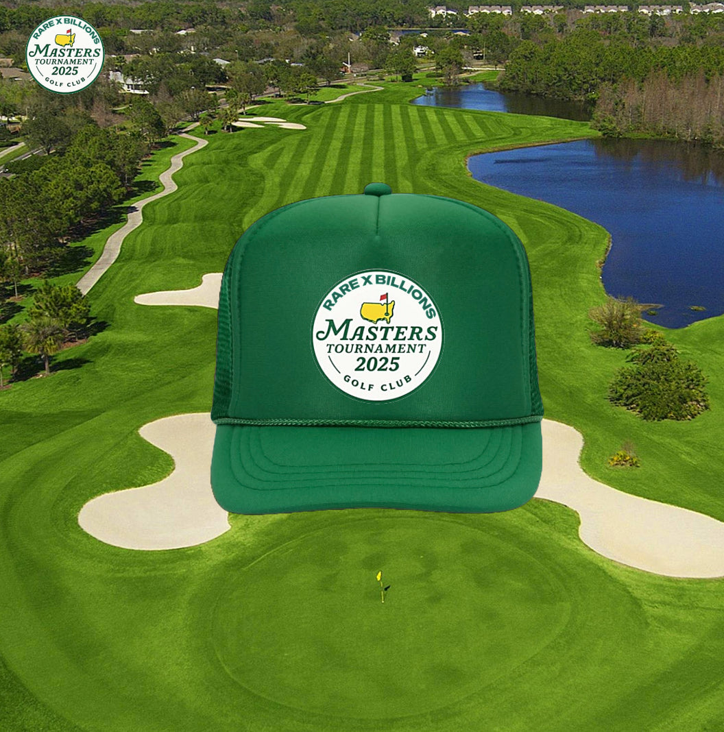 RARE X BILLIONS MASTER’S 2025 GOLF CLUB TRUCKER CAP
