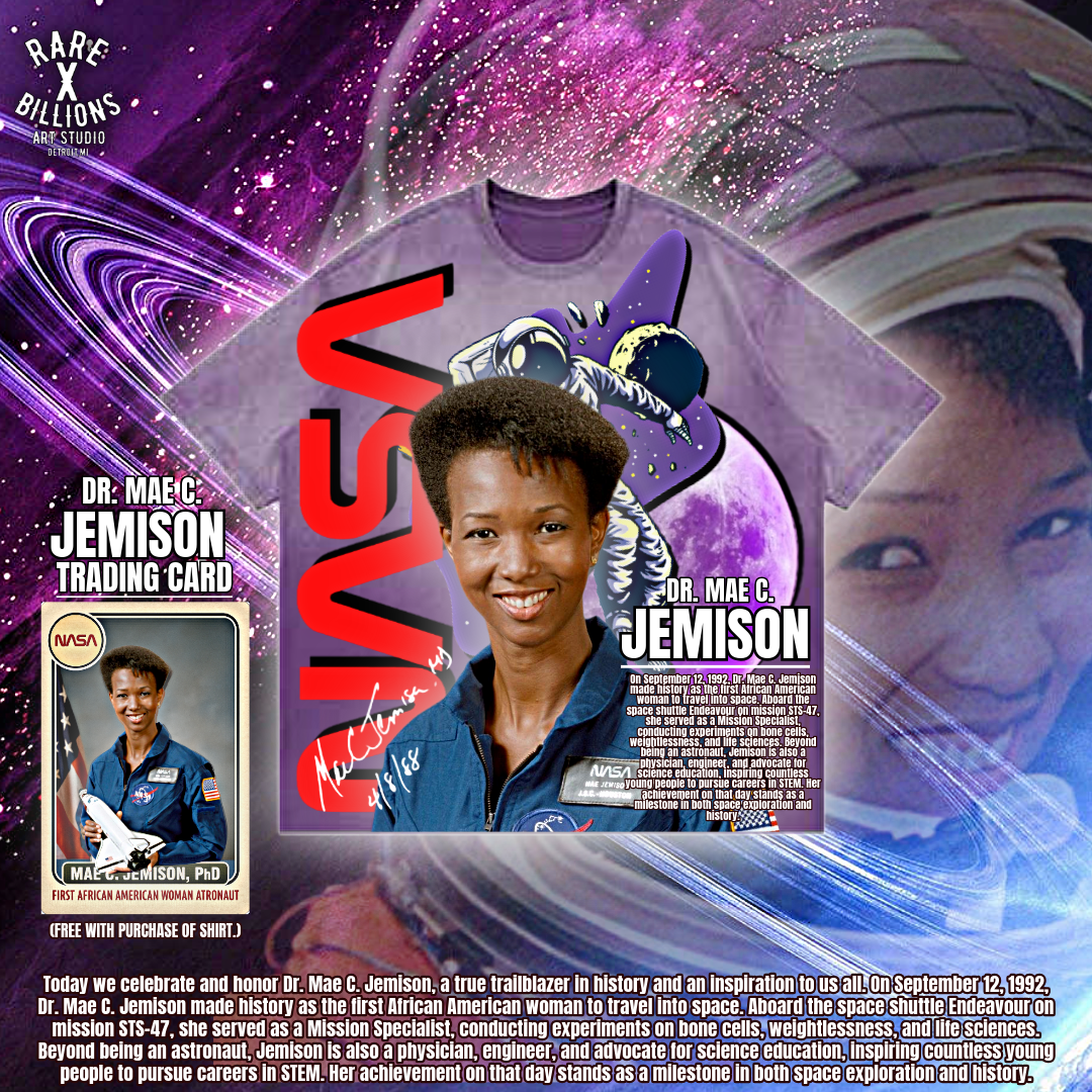 🚨RAREXBILLIONS DR. MAE C. JEMISON TEE🚨