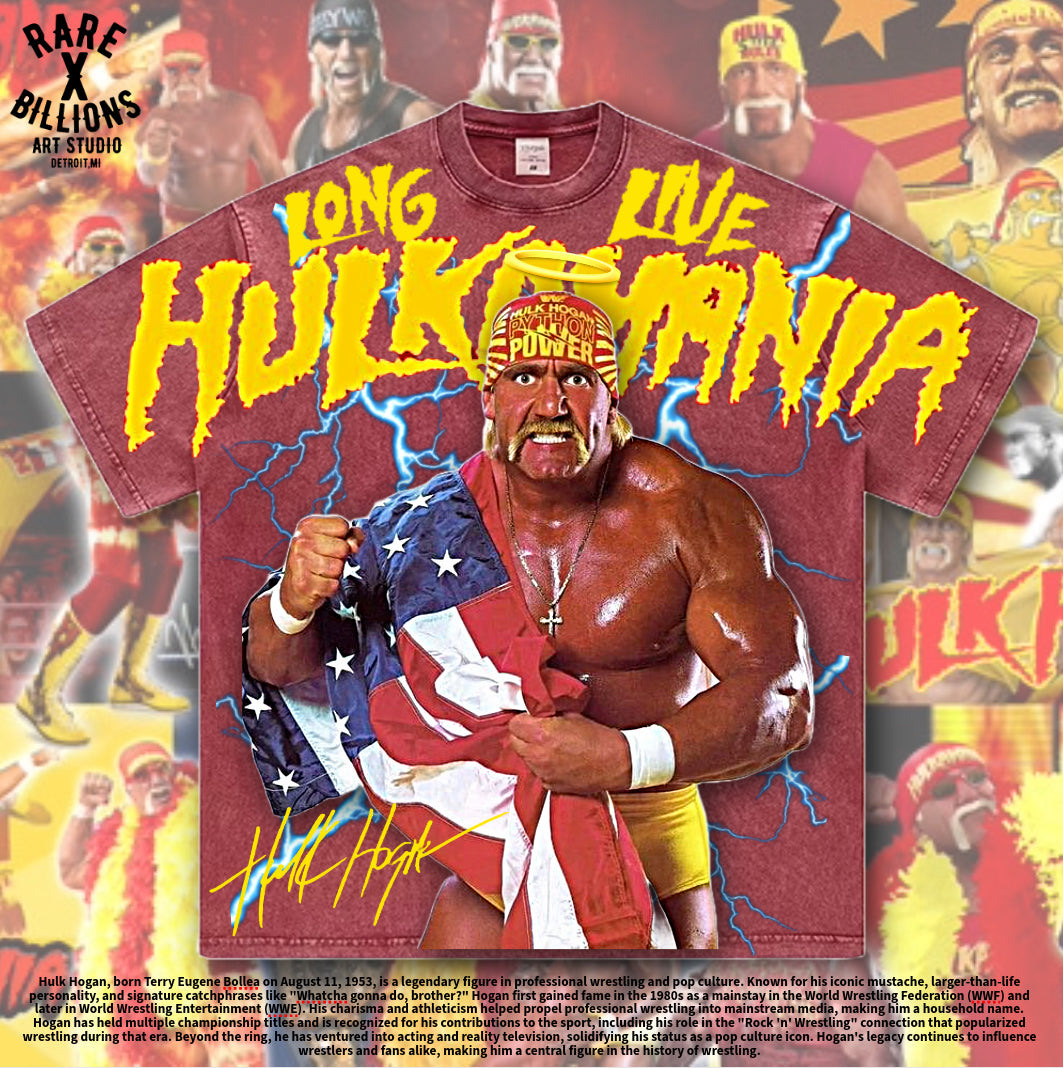 🚨RAREXBILLIONS LONG LIVE HULKAMANIA TEE🚨