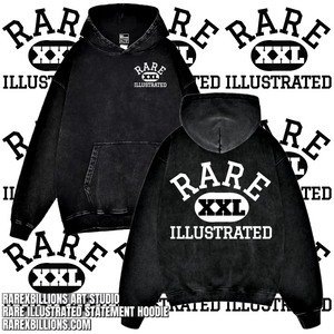 RARE ILLUSTRATED STATEMENT HOODIE