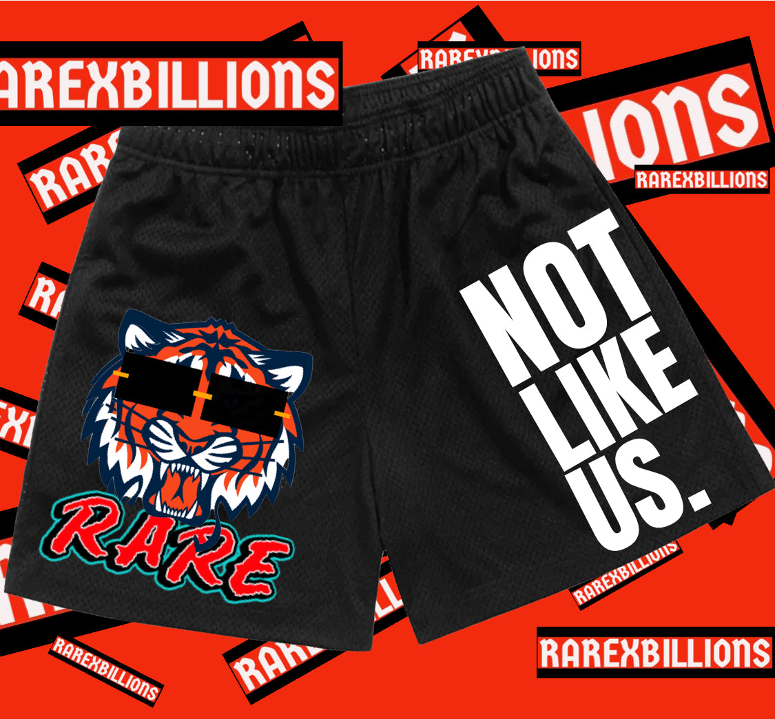RAREXBILLIONS NLU MESH SHORTS.