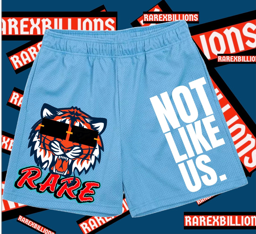 RAREXBILLIONS NLU MESH SHORTS.