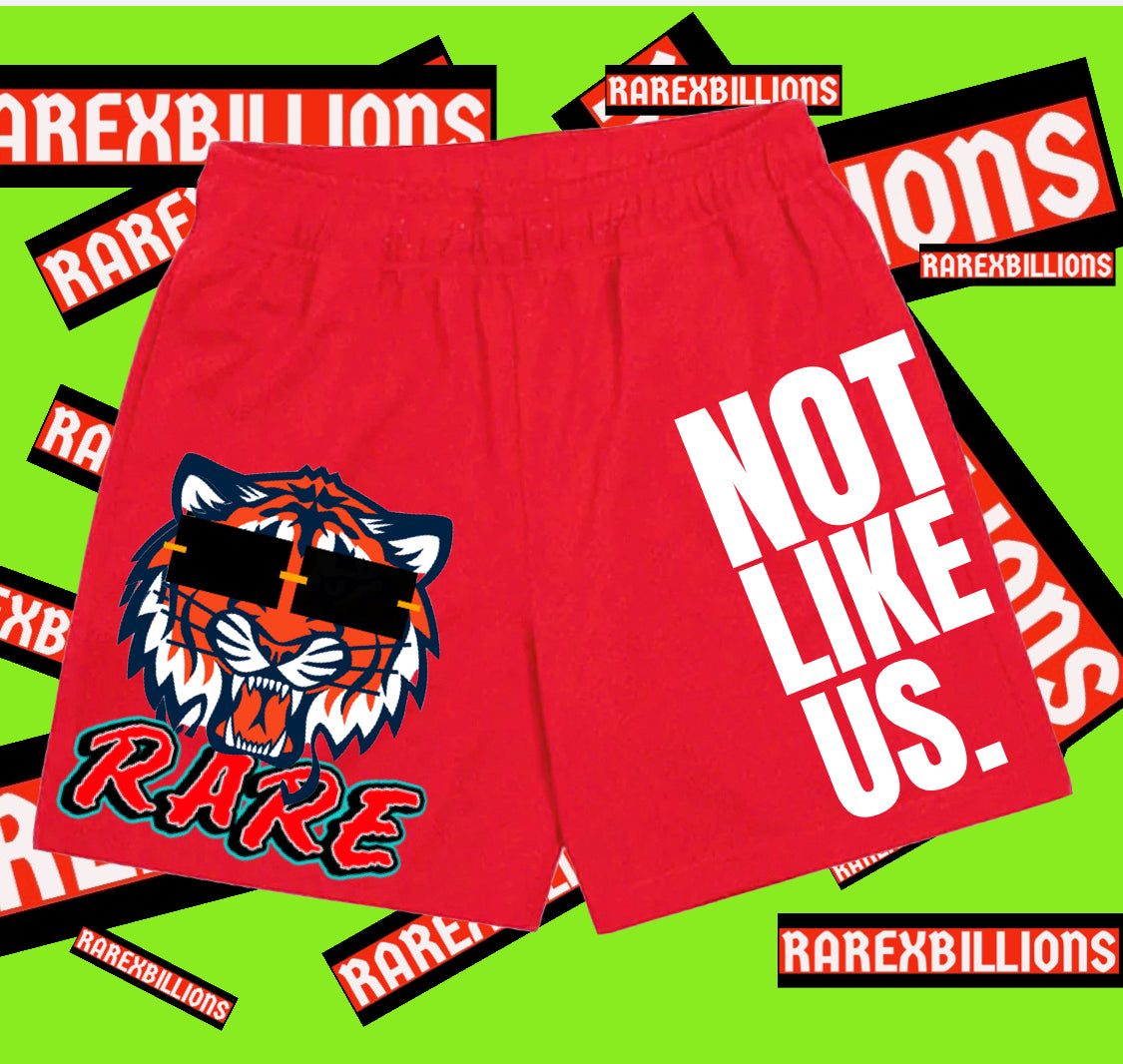 RAREXBILLIONS NLU MESH SHORTS.